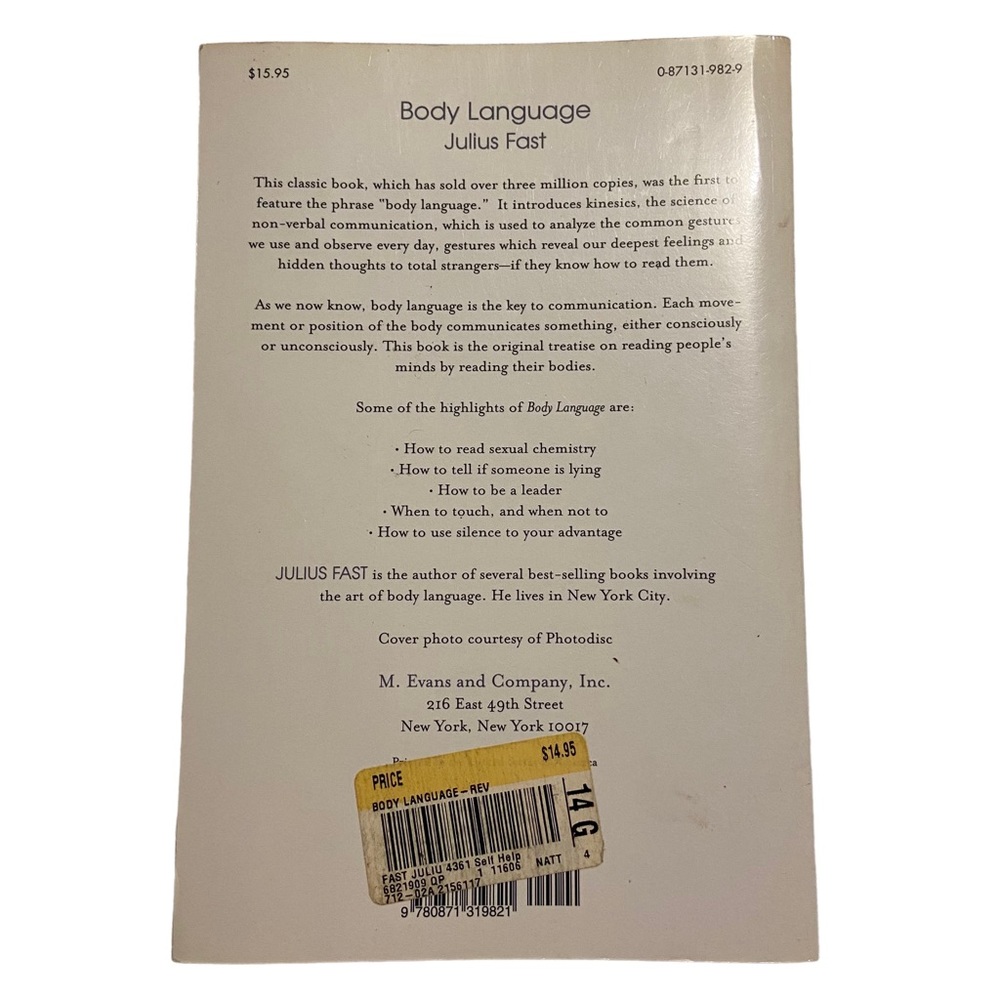 Body Language by Julius Fast Book - Picture 2 of 5